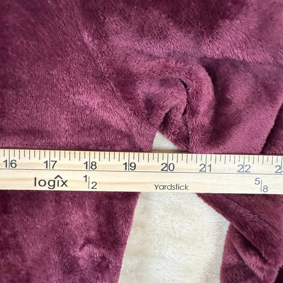 Nickelodeon Reptar Hoodie Womens Size L Purple Plush‎ Fuzzy Lounge Sweatshirt - Picture 6 of 8